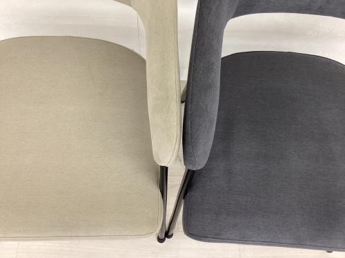 ニトリ ダイニング5点セット グレー×ホワイト 天板、脚スレ有