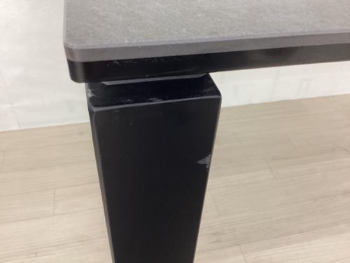 ニトリ ダイニング5点セット グレー×ホワイト 天板、脚スレ有