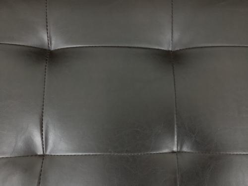 2人掛けソファー ブラウン×ダークブラウン 木製フレーム 2人掛け 合皮×木製