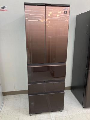 SAHRP 6ドア冷蔵庫 冷凍庫右側レール部分割れ有 SJ-GK50J-T 2022年製 504L 150L 取扱説明書付 クリーニング済
