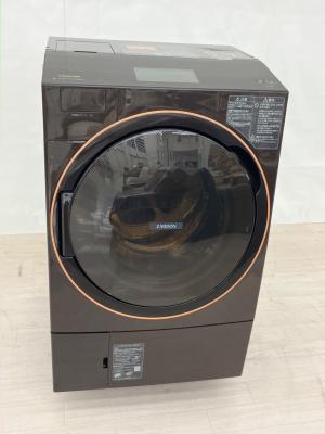 TOSHIBA (トウシバ) ドラム式洗濯乾燥機 12.0kg 7.0kg TW-127X9L 2021年製 取扱説明書付 全体的にキズ有 クリーニング済 50Hz／60Hz