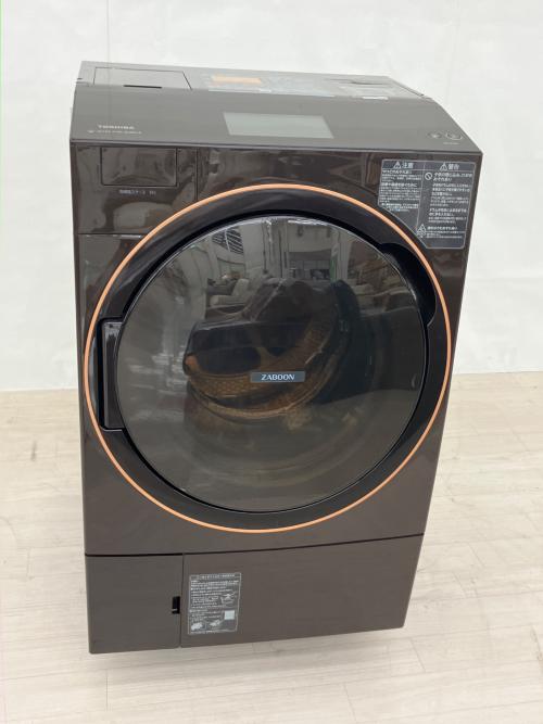 TOSHIBA (トウシバ) ドラム式洗濯乾燥機 12.0kg 7.0kg TW-127X9L 2021年製 取扱説明書付 全体的にキズ有 クリーニング済 50Hz／60Hz