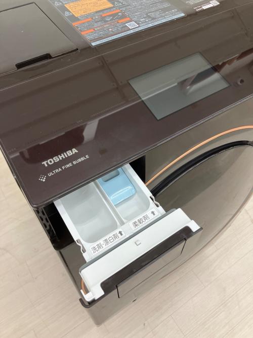 TOSHIBA (トウシバ) ドラム式洗濯乾燥機 12.0kg 7.0kg TW-127X9L 2021年製 取扱説明書付 全体的にキズ有 クリーニング済 50Hz／60Hz