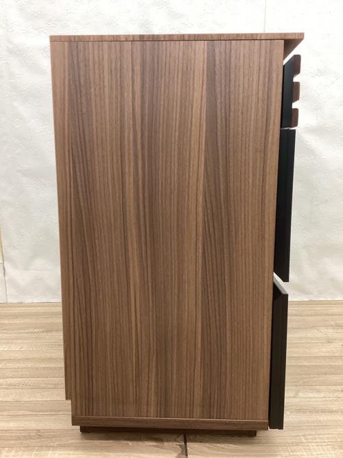 Alus Style (アルススタイル) 3段チェスト ブラウン×ブラック アルス幅８０．５チェスト 3段