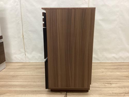 Alus Style (アルススタイル) 3段チェスト ブラウン×ブラック アルス幅８０．５チェスト 3段