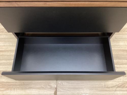 Alus Style (アルススタイル) 3段チェスト ブラウン×ブラック アルス幅８０．５チェスト 3段