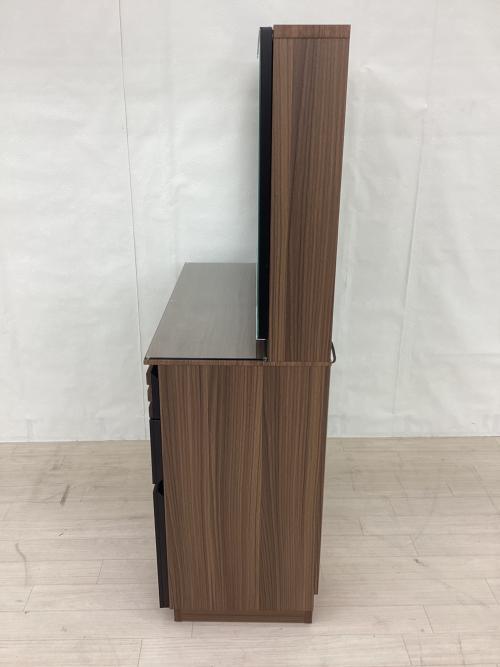 Alus Style (アルススタイル) 3面ドレッサー ブラウン×ブラック アルス三面鏡ドレッサー