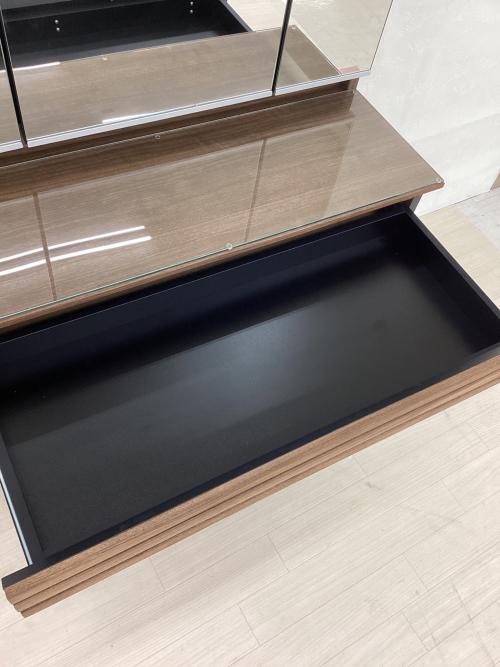 Alus Style (アルススタイル) 3面ドレッサー ブラウン×ブラック アルス三面鏡ドレッサー