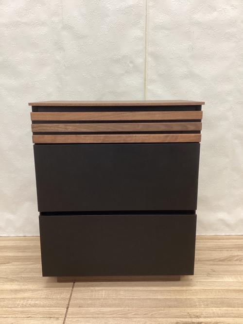 Alus Style (アルススタイル) 3段チェスト ブラウン×ブラック アルスチェスト幅６０‐３段 3段