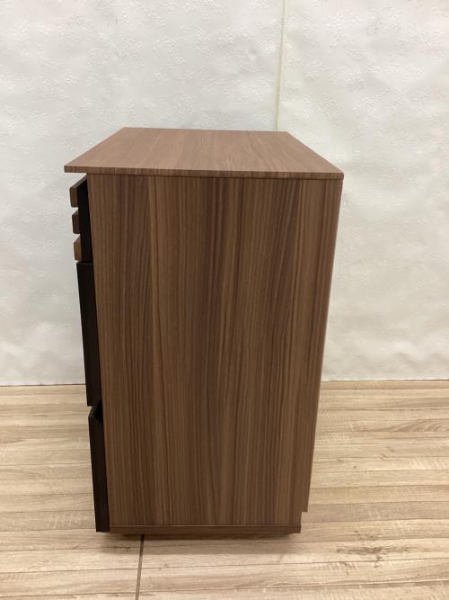 Alus Style (アルススタイル) 3段チェスト ブラウン×ブラック アルスチェスト幅６０‐３段 3段