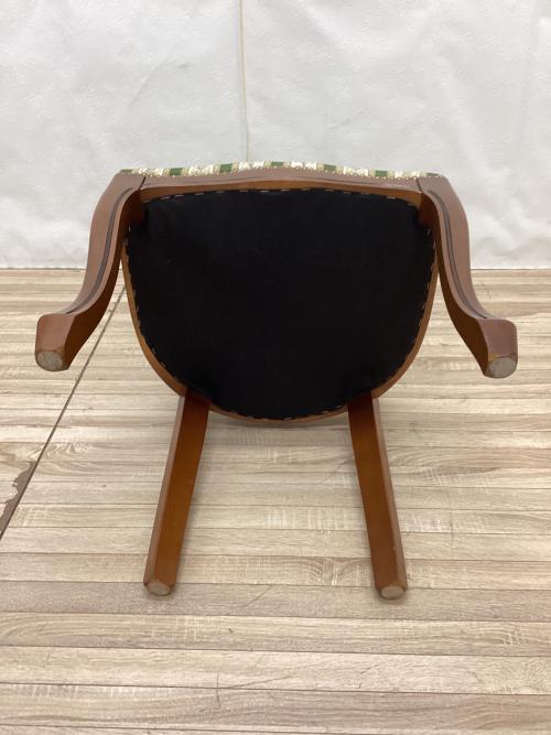 dinos (ディノス) ダイニングチェアー ブラウン×グリーン イタリア製縞柄ダイニングチェア