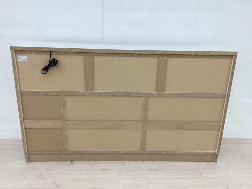 dinos (ディノス) サイドボード ホワイト ＬＥＤ付ギャラリ書棚