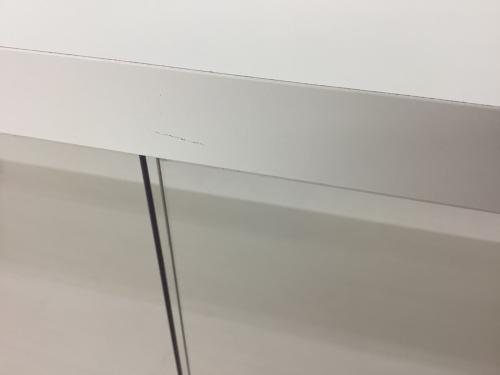 dinos (ディノス) サイドボード ホワイト ＬＥＤ付ギャラリ書棚