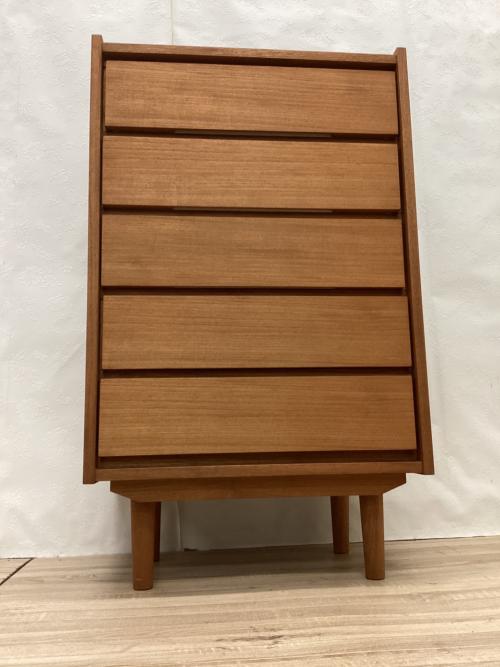 dinos (ディノス) 5段チェスト ナチュラル 北欧風チーク材チェスト５段 5段