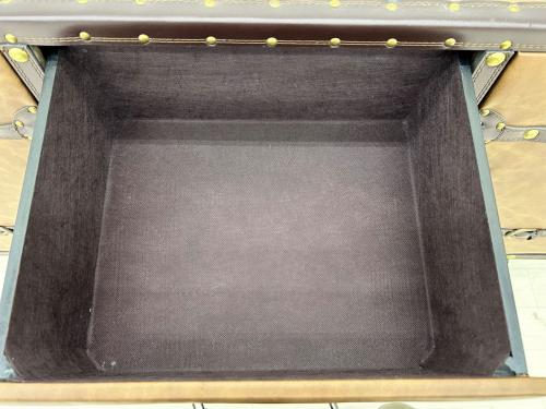 サンコウ トランクサイドボード ブラウン 2枚扉 YSN0036494 レトロ120