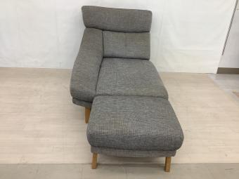 karimoku (カリモク) シェーズロング　オットマン付　ベージュ UU46