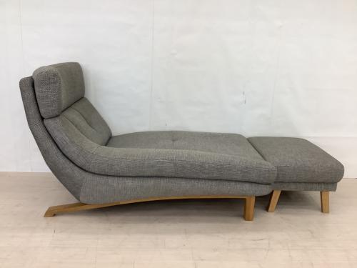 karimoku (カリモク) シェーズロング　オットマン付　ベージュ UU46