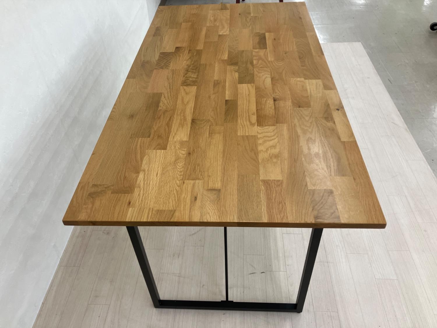 関家具 (セキカグ) ダイニングテーブル ナチュラル×ブラック 天然木