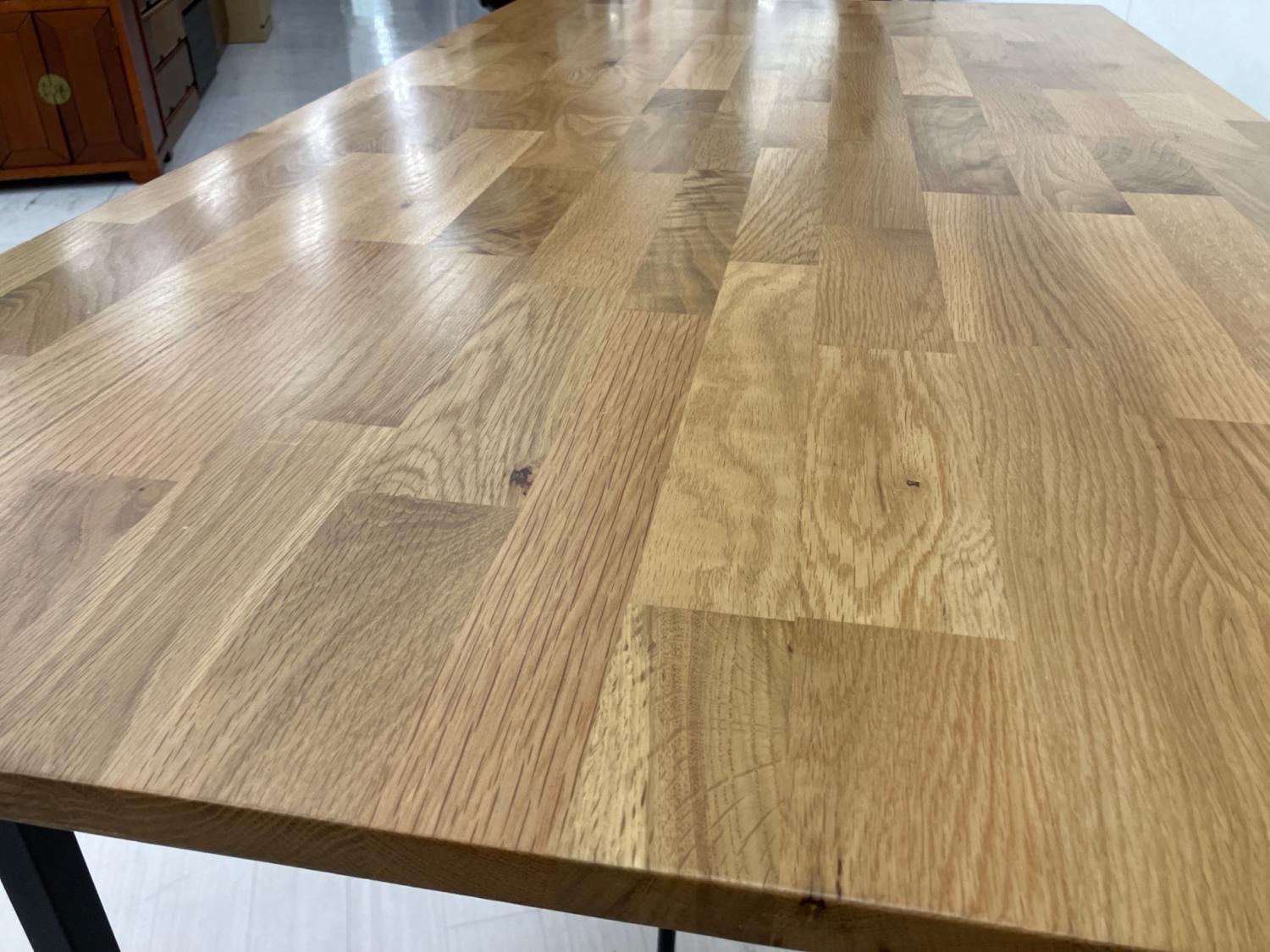 関家具 (セキカグ) ダイニングテーブル ナチュラル×ブラック 天然木