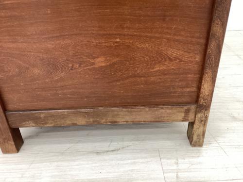 囲炉裏ダイニング4点セット ブラウン 和風民芸家具 イス2点/ベンチ1点