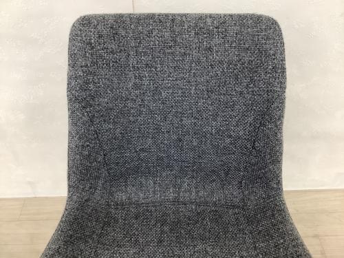 songdream (ソングドリーム) 回転式ダイニングチェア グレー×ブラック　ファブリック VIOLA(ヴィオラ)