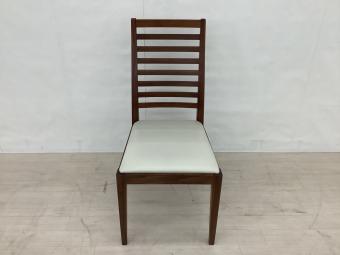 秋田木工 (アキタモッコウ) ダイニングチェアー ブラウン×ベージュ N-005 合皮×木製