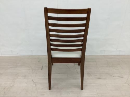 秋田木工 (アキタモッコウ) ダイニングチェアー ブラウン×ベージュ N-005 合皮×木製