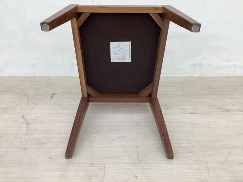 秋田木工 (アキタモッコウ) ダイニングチェアー ブラウン×ベージュ N-005 合皮×木製