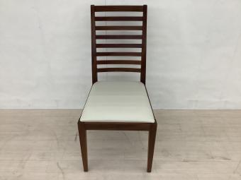 秋田木工 (アキタモッコウ) ダイニングチェアー ブラウン×ベージュ N-005 合皮×木製