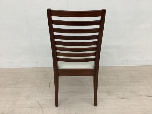 秋田木工 (アキタモッコウ) ダイニングチェアー ブラウン×ベージュ N-005 合皮×木製