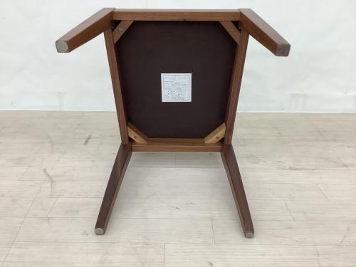 秋田木工 (アキタモッコウ) ダイニングチェアー ブラウン×ベージュ N-005 合皮×木製