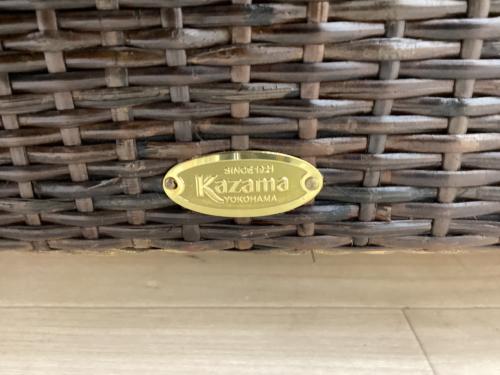 KAZAMA (カザマ) 3人掛けソファー ベージュ×ブラック