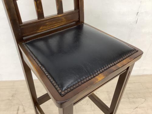 idea (イデア) カウンターチェアー H-YA-5B ダークブラウン×ブラック