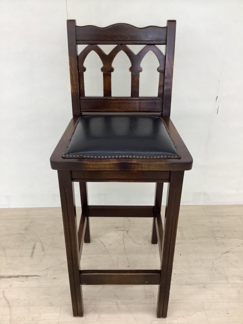 idea (イデア) カウンターチェアー H-YA-5B ダークブラウン×ブラック