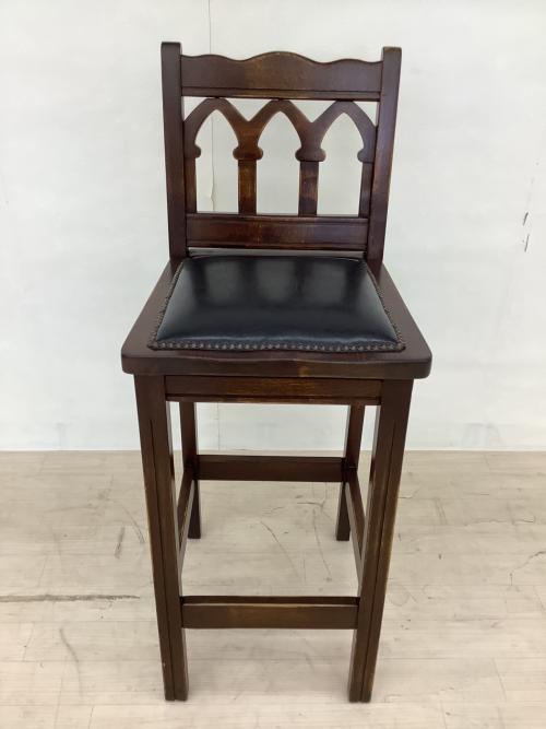 idea (イデア) カウンターチェアー H-YA-5B ダークブラウン×ブラック