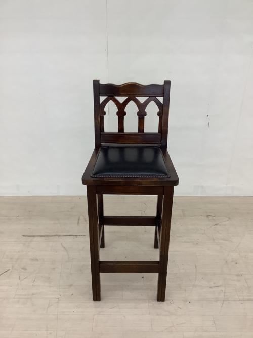 idea (イデア) カウンターチェアー H-YA-5B ダークブラウン×ブラック