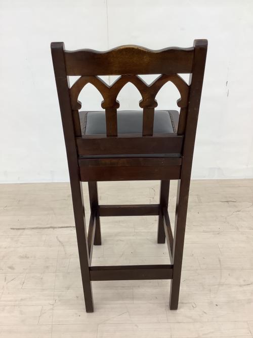 idea (イデア) カウンターチェアー H-YA-5B ダークブラウン×ブラック