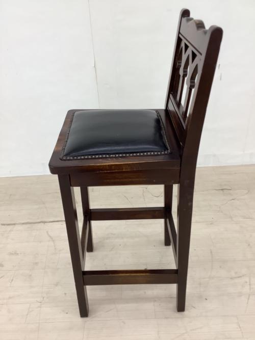 idea (イデア) カウンターチェアー H-YA-5B ダークブラウン×ブラック