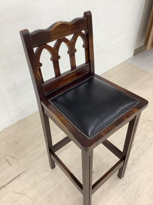 idea (イデア) カウンターチェアー H-YA-5B ダークブラウン×ブラック