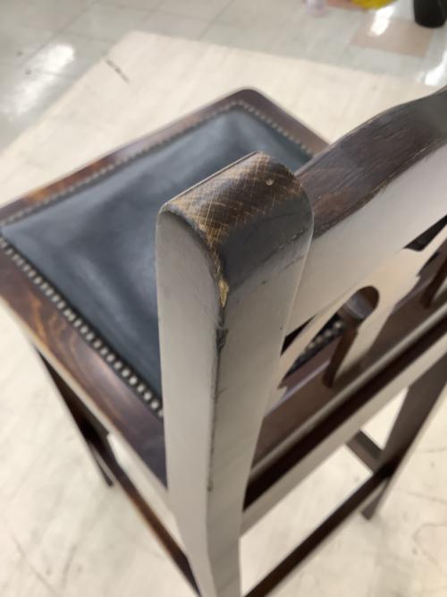 idea (イデア) カウンターチェアー H-YA-5B ダークブラウン×ブラック