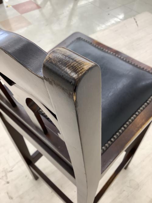 idea (イデア) カウンターチェアー H-YA-5B ダークブラウン×ブラック