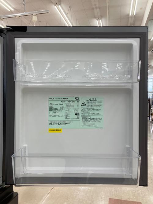 AQUA (アクア) 2ドア冷蔵庫 AQR-17PBK 2023年製 169L