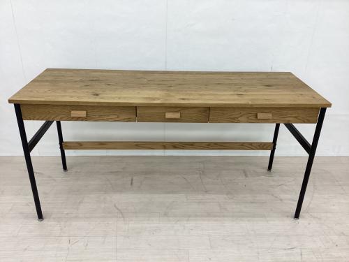 関家具 (セキカグ) ワークデスク ガクト デスク 1500 WF-1 幅:約150㎝ ブラウン