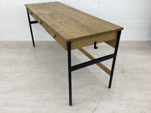 関家具 (セキカグ) ワークデスク ガクト デスク 1500 WF-1 幅:約150㎝ ブラウン