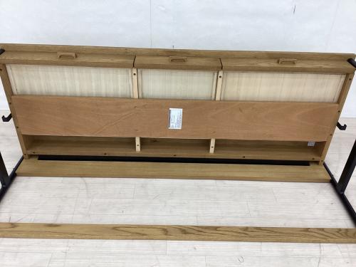 関家具 (セキカグ) ワークデスク ガクト デスク 1500 WF-1 幅:約150㎝ ブラウン