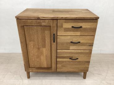 KEYUCA (ケユカ) チェスト ブラウン 4段 木製 ラダーチェスト 幅:約120