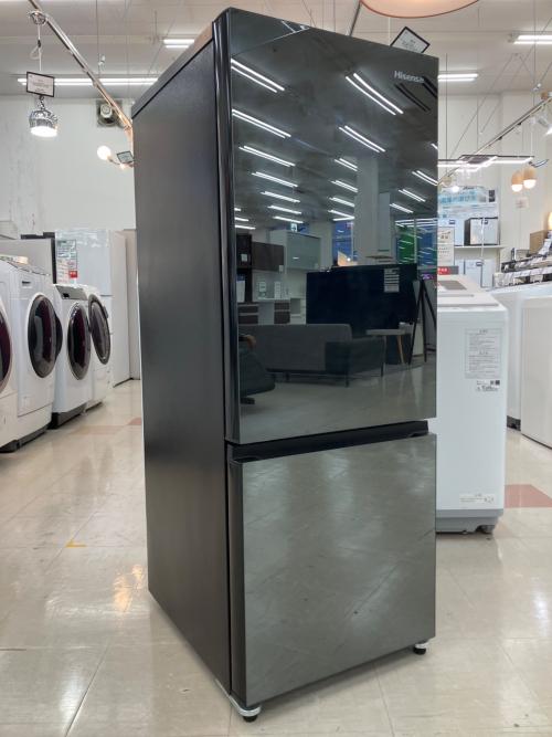 Hisense (ハイセンス) 2ドア冷蔵庫 HR-G16AM 2024年製 ガラストップ 162L