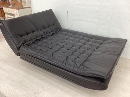 ニトリ ソファーベッド ダークブラウン N-SHIELD ROCK