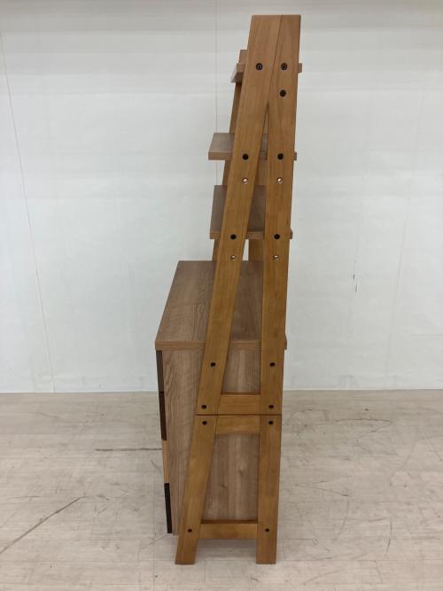 ニトリ チェストラック ブラウン×ナチュラル ランダム2 80