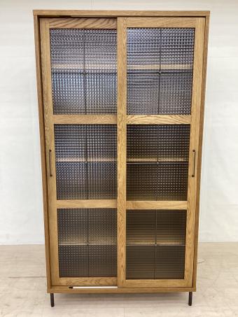 a.depeche (アデペシュ) カデル スライドガラスキャビネット ハイ ZA-CDL-SGC-1700-BR-N